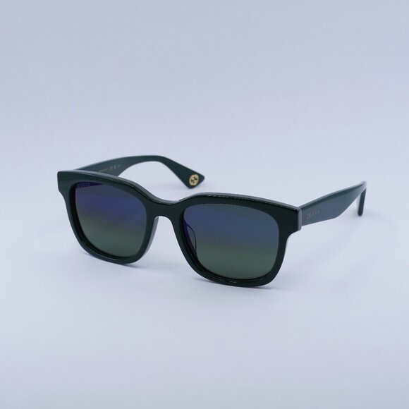 🕶️ New Gucci GG1639SA 003 Sunglasses - Green Frame, Blue Gradient Lenses - Picture 1 of 12